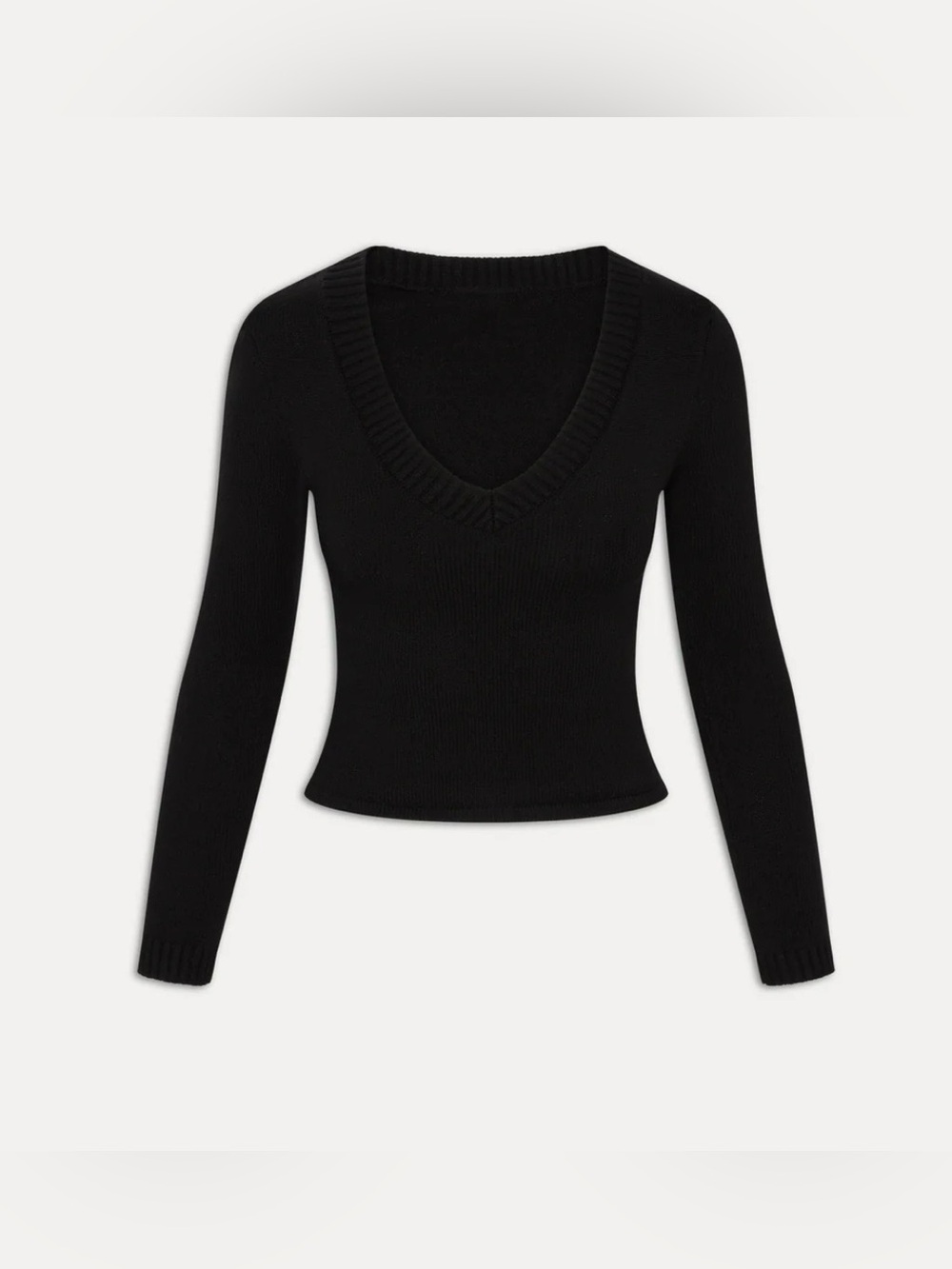 Frankie's Bikinis Kit V Neck Knit Sweater In Ocean Avenue - Picture 8 of 11